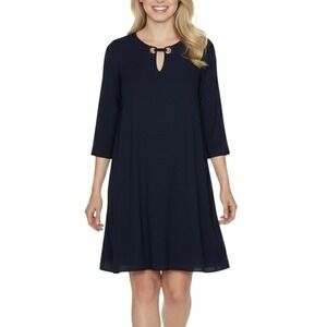 Michael Kors Dress Womens M Black Dark Fairy Whimsigoth Vamp Witch Pullover Mini